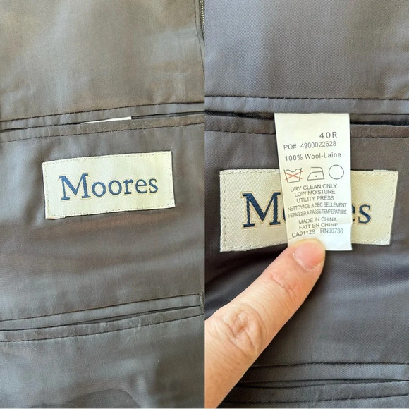 Michael Kors Pure Wool Pinstriped  Blazer in Grey - Picture 11 of 16